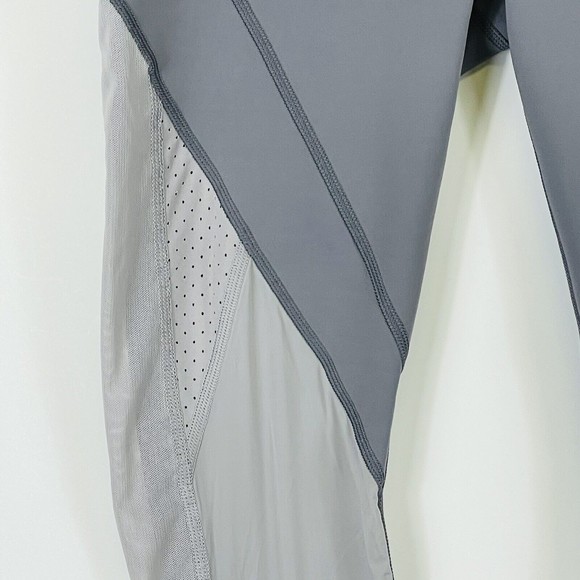 Nike Dri-Fit Grey Mesh Side Panels Compression Pull On Leggings Womens Sz Small - Picture 3 of 9